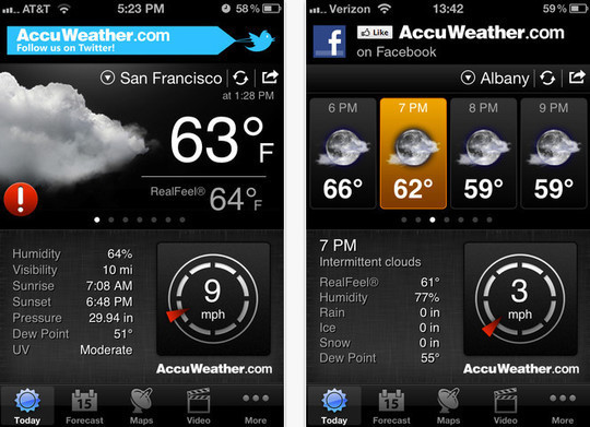 20 Best Free Weather iPhone Apps 6