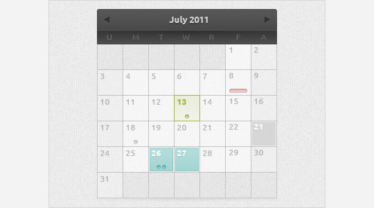40 Useful And Free Calendar Designs In PSD Format 38