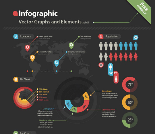 15 Free Infographic Design Kits (PSD, AI, and EPS Files) 2