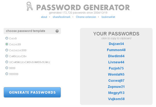 20 Useful Online Tools To Generate Random Passwords 14