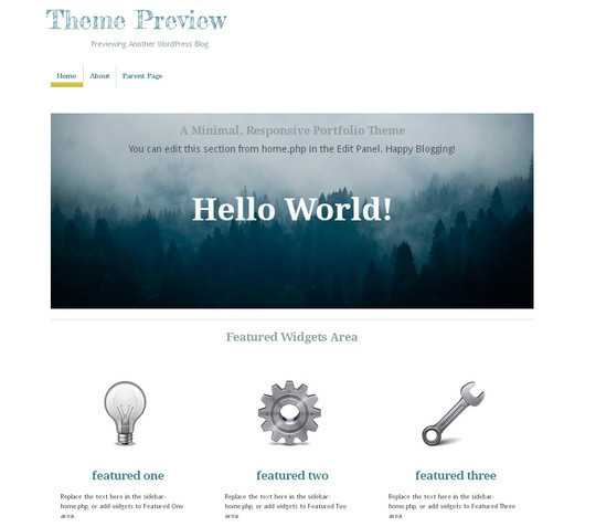 15 Free Minimal And Responsive WordPress Themes 7