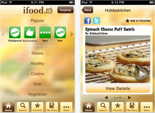 22 Free Food And Recipe iPhone Apps 23