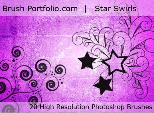 45 Awesome Swirl And Ribbon Photoshop Brushes 28