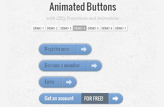 40 CSS3 Animated Button Tutorials And Experiments 12