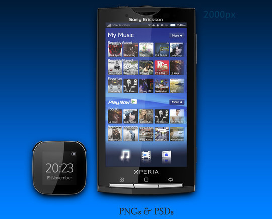 14 Free Mobile Phone And LCD Display PSD Template 12