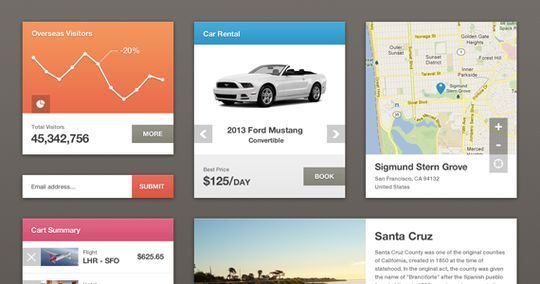 45 Fresh Web And Mobile UI Kits With PSD Files For Designer 13