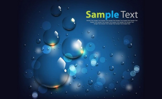 20 Free Water Wave & Bubbles Vector Backgrounds 2