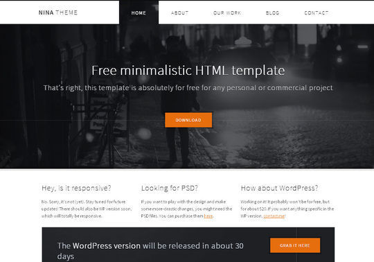 50 High Quality Free HTML5 And CSS3 Web Templates 8
