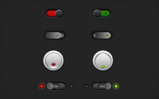 20 Free Toggle Switches UI Elements (PSD) 3