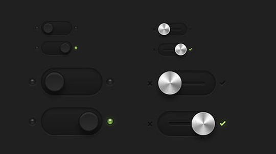 20 Free Toggle Switches UI Elements (PSD) 21