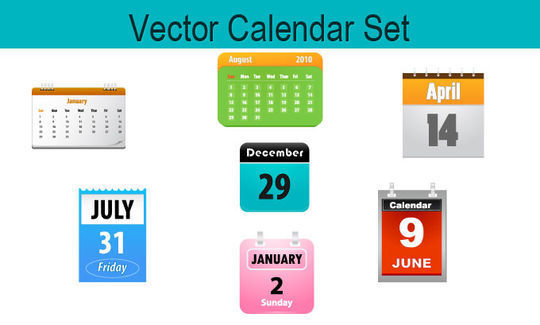 45 Stunning Calendar Icon Sets For Free Download 33