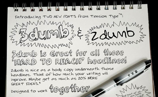40 Creative And Free Hand Drawn Fonts 31
