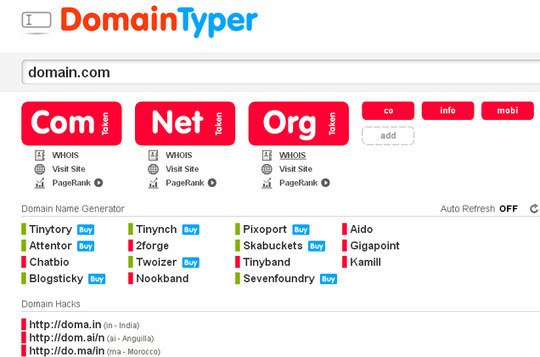 15 Tools For Selecting An Ideal Domain Name 6