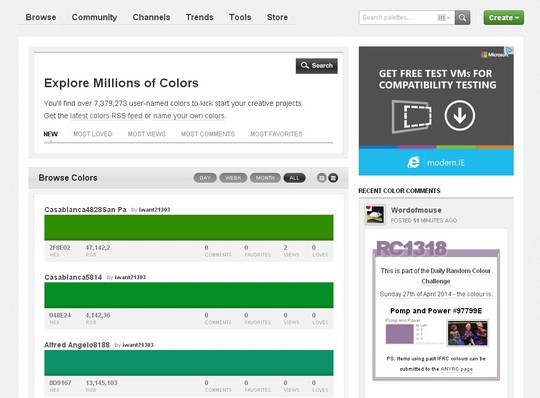 Excellent Collection Of Web Color Picking, Palettes & Scheme Generating Tools For Designers 13