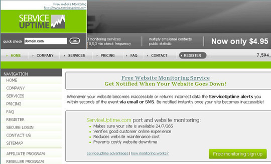 40 Free Web Services & Tools To Monitor Website Downtime 12