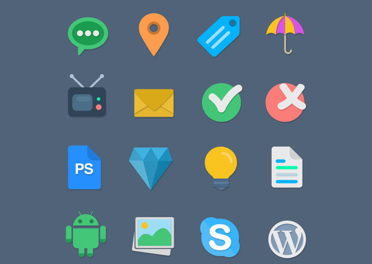 Free And Fresh Icons In PSD For Web Designers 16