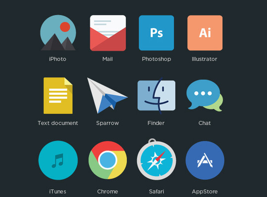 12 Best Free Flat Icons Photoshop Files 9