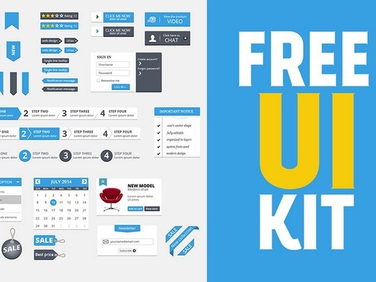 30 Really Useful Yet Free UI Design Kits 15