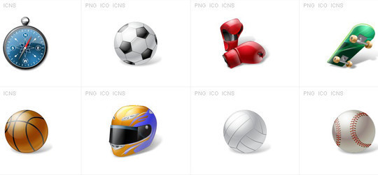 38 Superb Yet Free Sports & Games Icon Sets 8