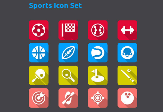 38 Superb Yet Free Sports & Games Icon Sets 3