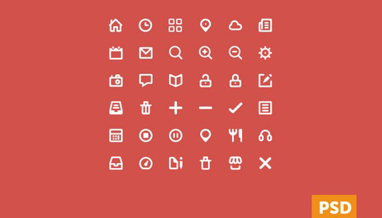 38 Beautiful Icons In PSD For Web Designers 32