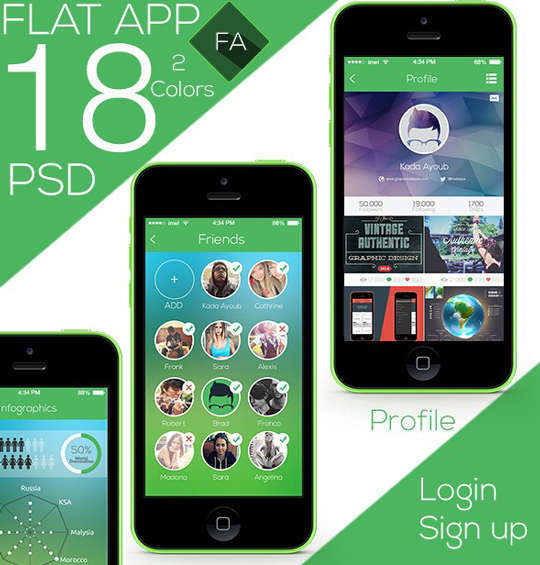 29 Free Photoshop Designs for Mobile App User Interface 20