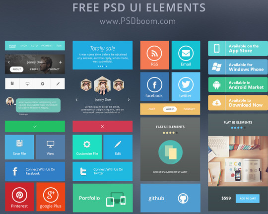 40 Free GUIs For Website Builders 6
