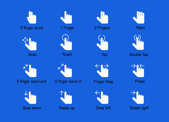 11 Free Mobile Gesture Icons Packs (PSD, AI, EPS) 7