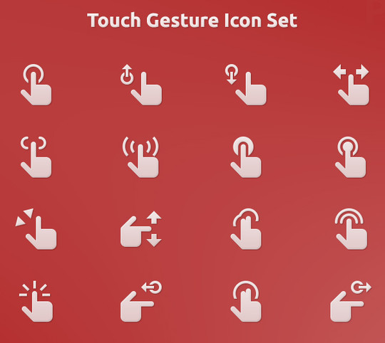 11 Free Mobile Gesture Icons Packs (PSD, AI, EPS) 8