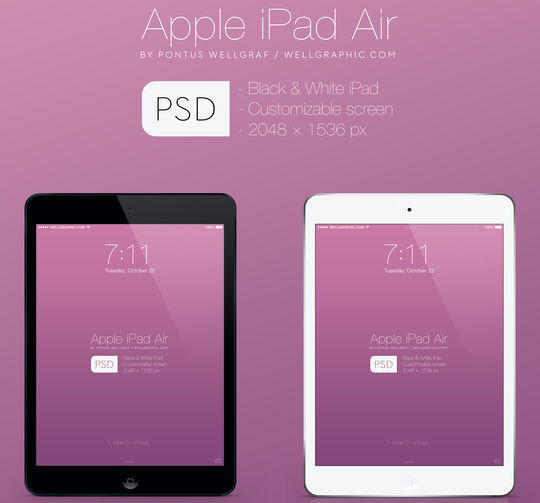 11 Free Apple Devices Mockup PSD Designs 8