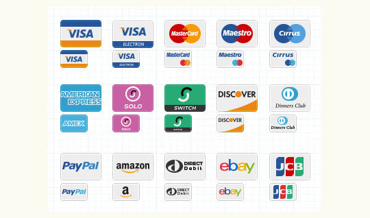 11 Free Credit Card Icon Sets For Online Shops 8