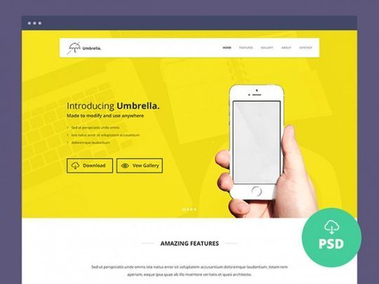 12 Free High Quality Website Template PSDs To Download 13