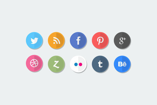 10 Free Creative Sets Of Flat Design Icons 11