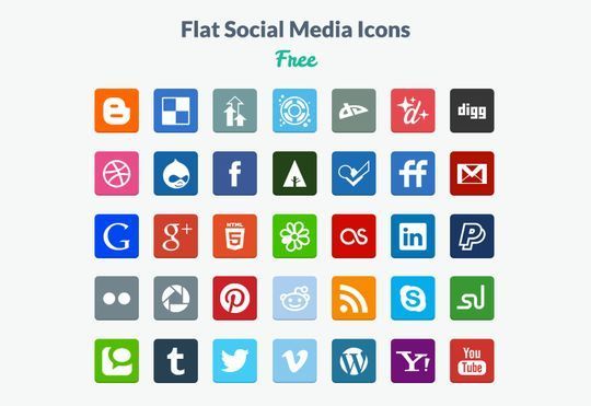 10 Free Creative Sets Of Flat Design Icons 4