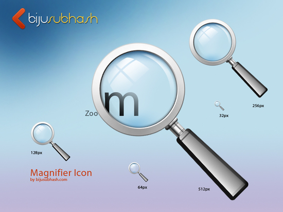 10 Free Magnifying Glass Search Icons Sets (PSD + Vector) 6