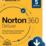 Norton 360 Deluxe (2022 Ready) Antivirus software for 5 Devices with Auto Renewal