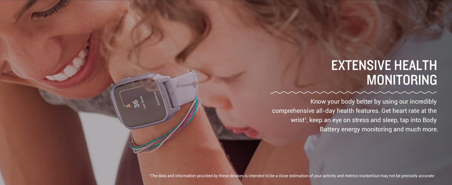 Garmin Venu Sq Smartwatch health features