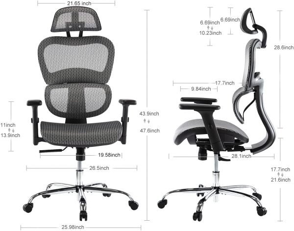 Ergonomic Executive Office Chair with Lumbar Support - Image 5