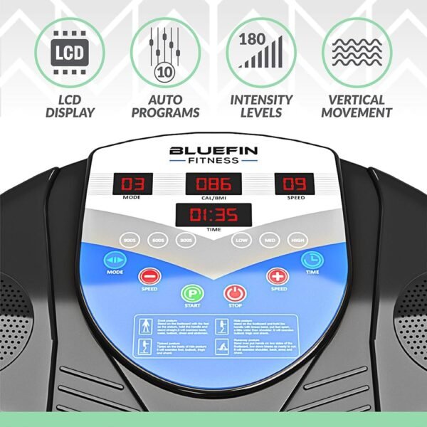 Bluefin Fitness Vibration Platform Pro Model Upgraded Design with Silent Motors and Built in Speakers - Image 2