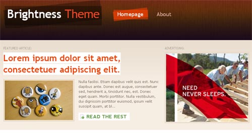 Brightness WordPress Theme