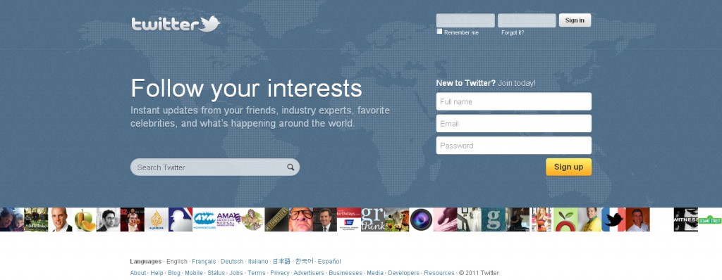 Twitter.com Gets New Homepage Design (Screenshot)