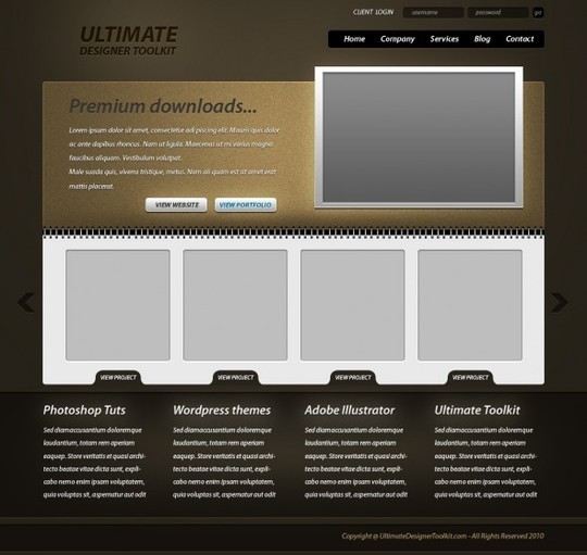 Best Of 2011: 45 Photoshop Web Design Layout Tutorials 36