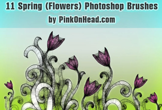 16 Free High Quality Floral Photoshop Brush Sets 13