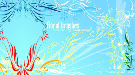 16 Free High Quality Floral Photoshop Brush Sets 5