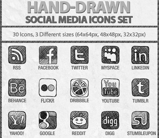 Vibrant Collection Of Fresh And Free Social Media Icon Sets 9