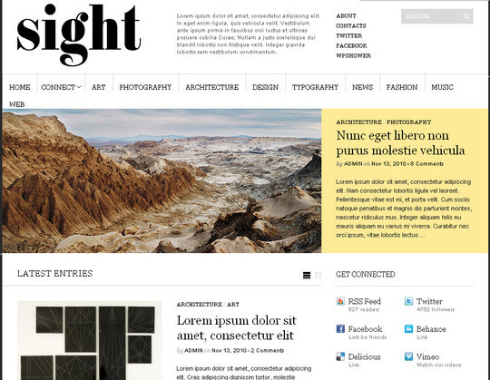 Less Is More: 40 Free, Minimal And Clean Wordpress Themes 9