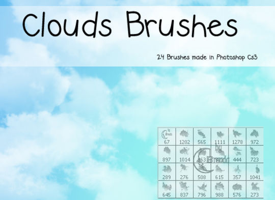 18 Free Cloud Photoshop Brushes