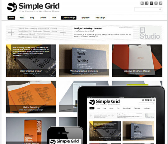 Collection of Free And Premium WordPress Themes With Grid Layouts 31