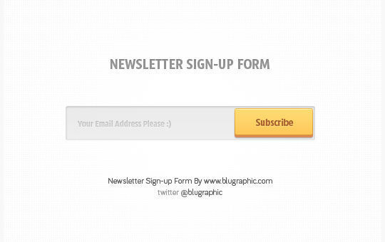 40 Wonderfully Designed Newsletter Subscription Form Photoshop Files 32