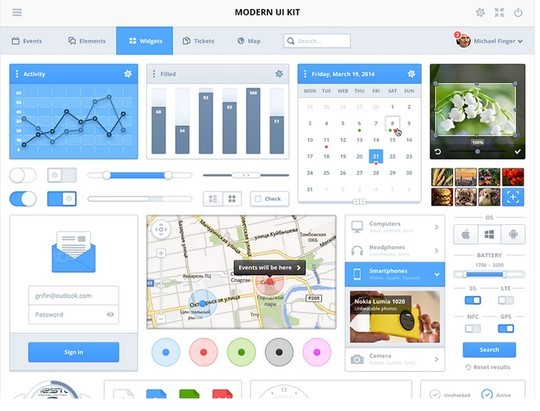 30 Really Useful Yet Free UI Design Kits 17